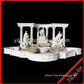 Roman Outdoor Waterfall Fountain Statue And Horse Stone Sculpture YL-P167